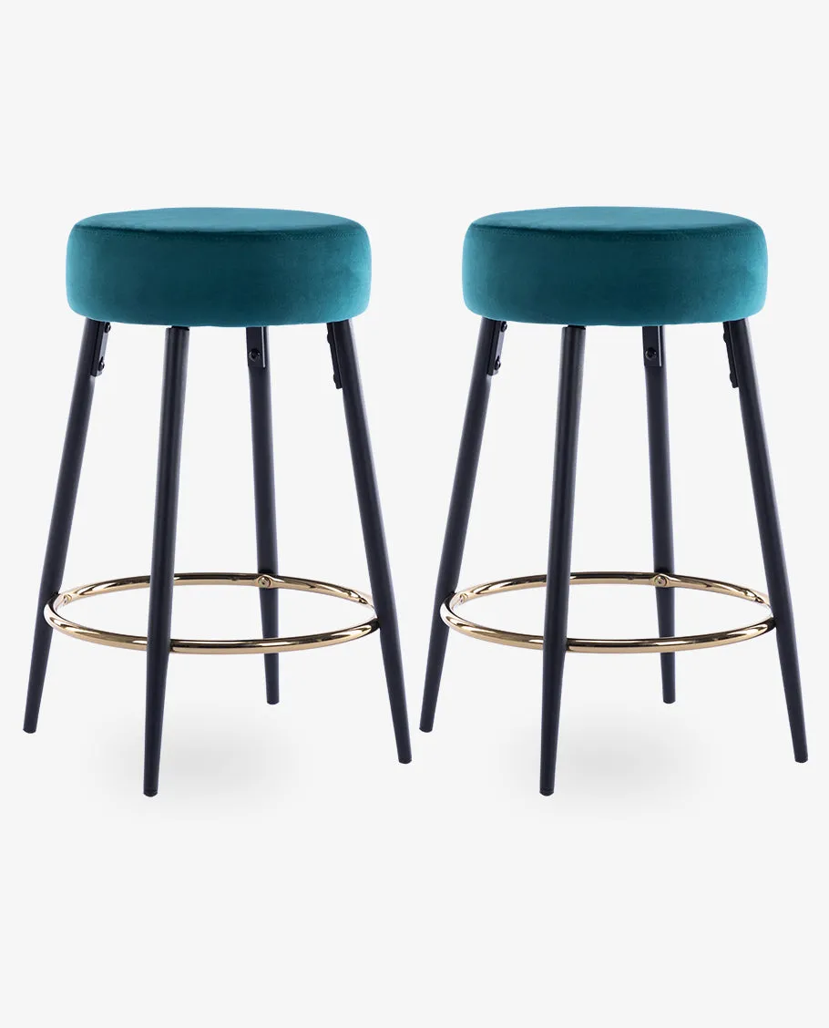 24"/30" Houston Round Bar Stools Set of 2