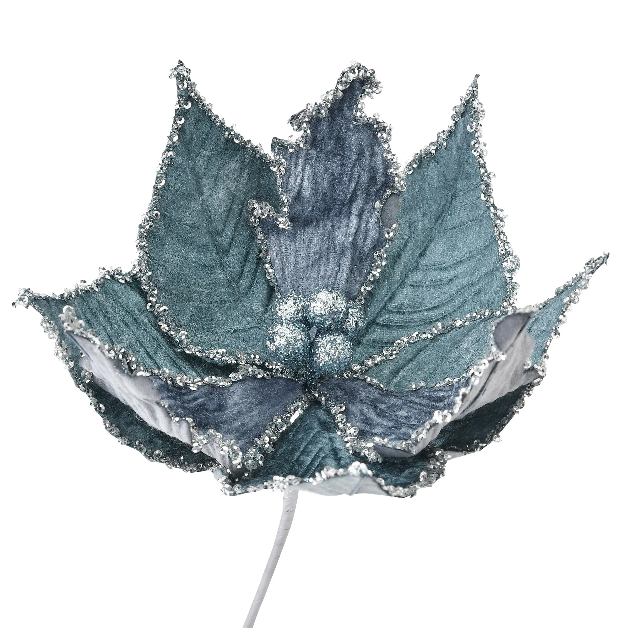Art Plants Velvet Flower Navy
