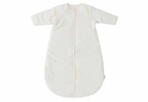 Baby Sleeping Bag with Removable Sleeves 70cm Rib - Ivory