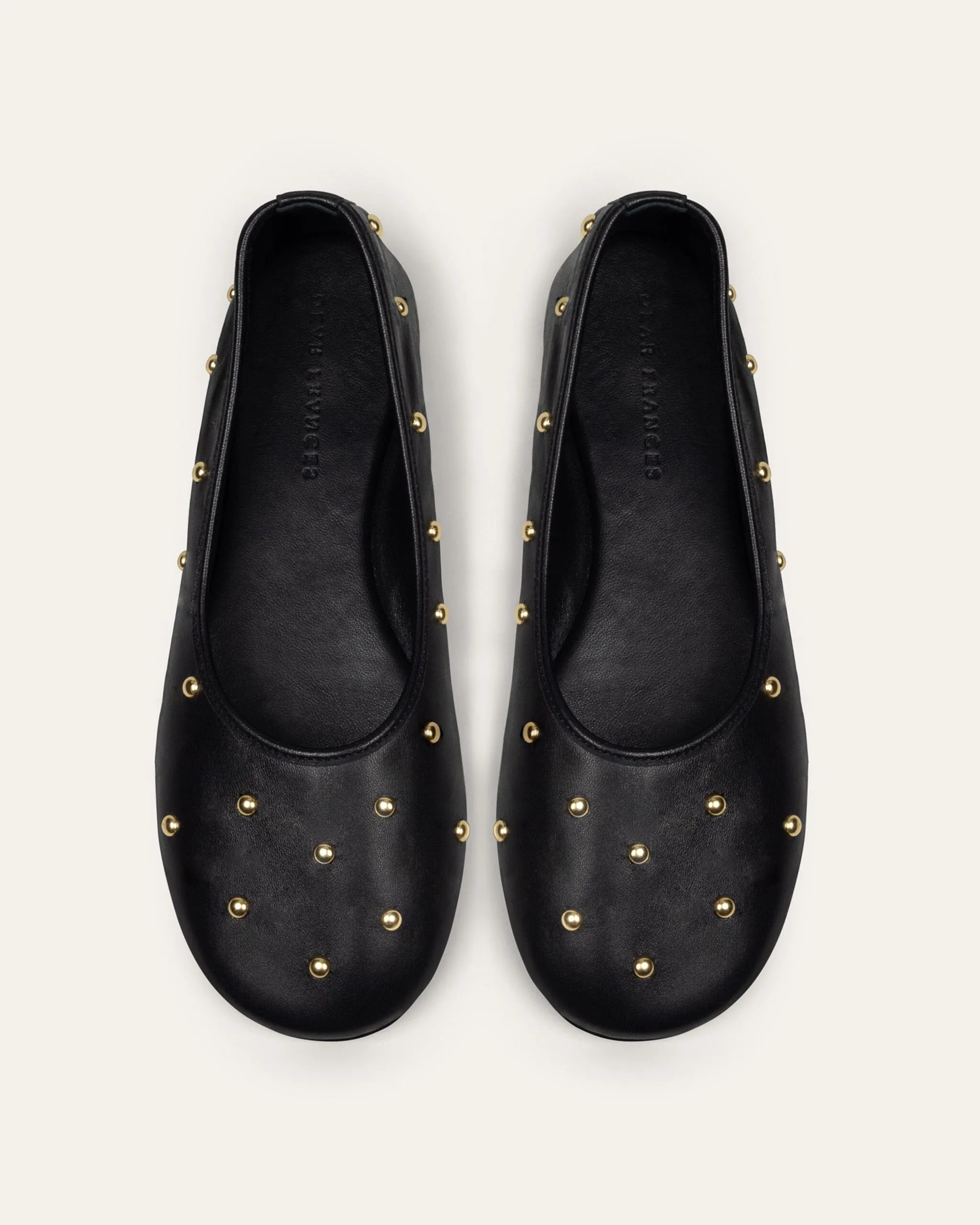 Balla Studs, Black Leather