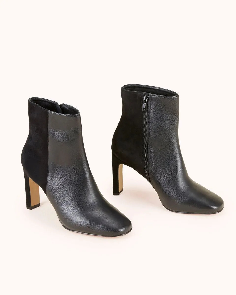 Bottines En Cuir Reena - Noir