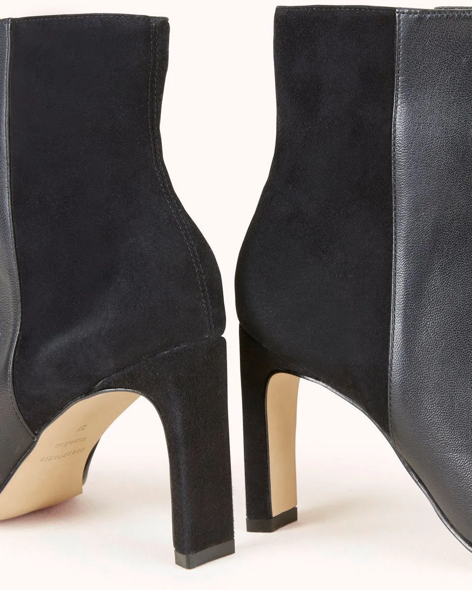 Bottines En Cuir Reena - Noir