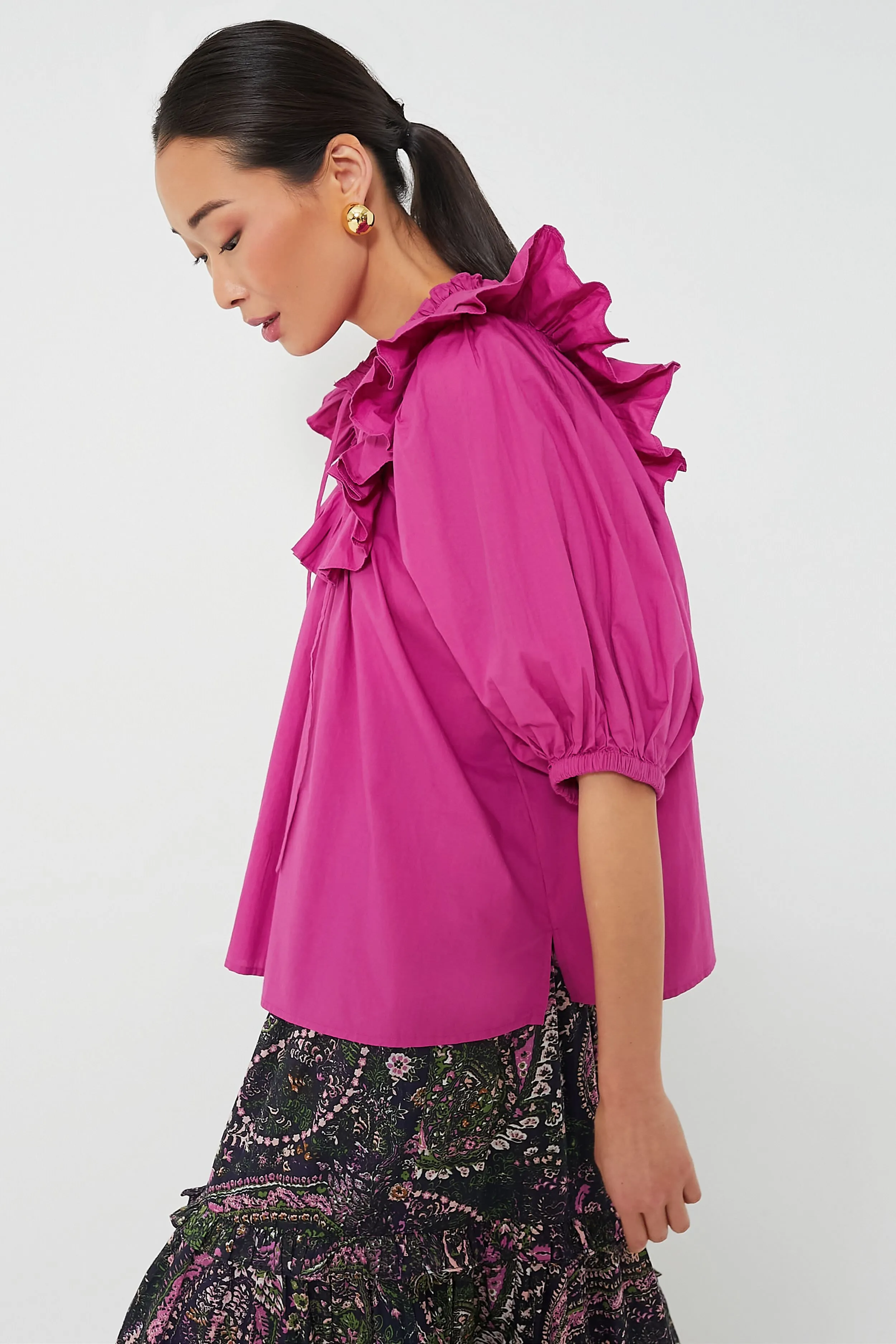 Bright Pink Janet Blouse