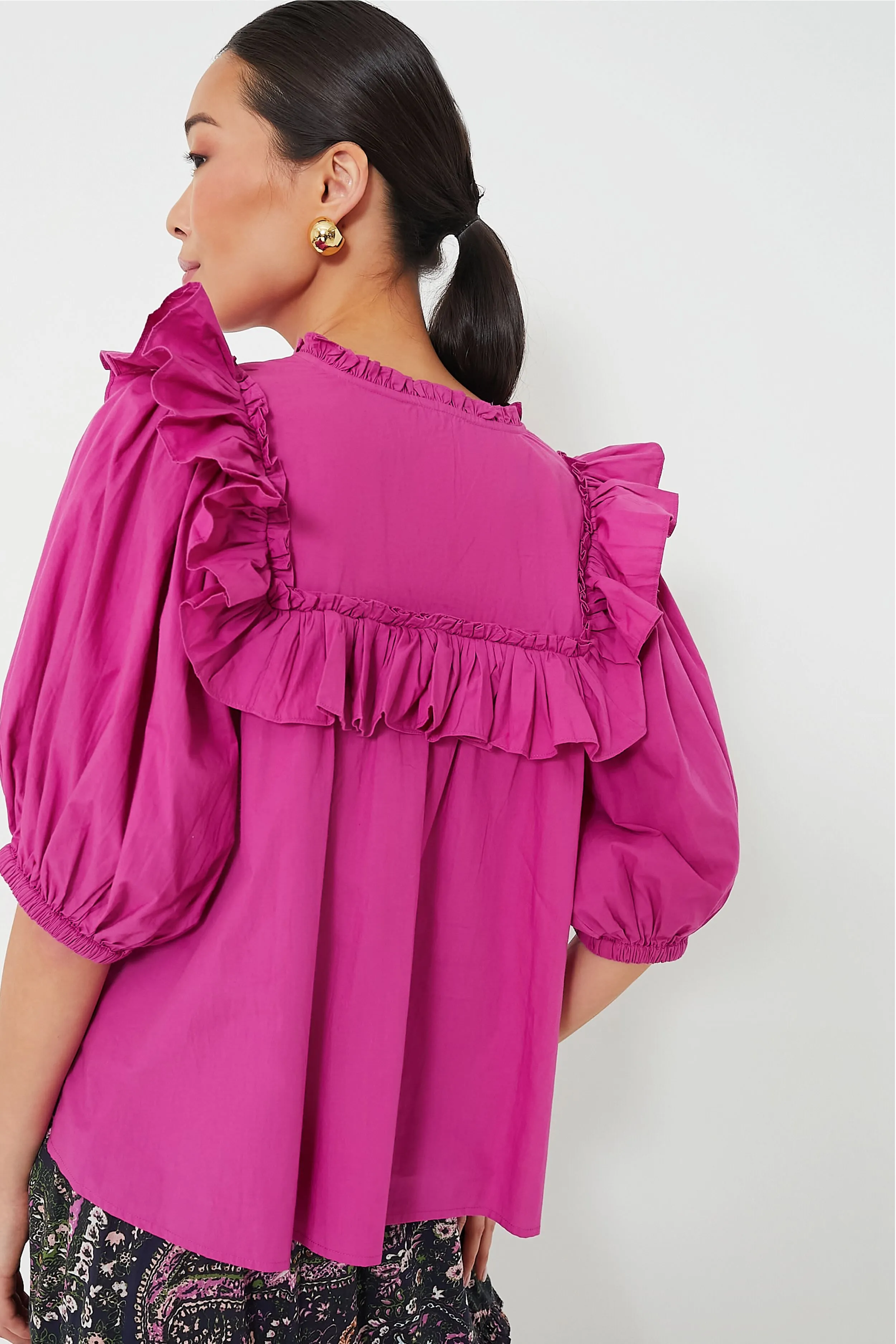 Bright Pink Janet Blouse