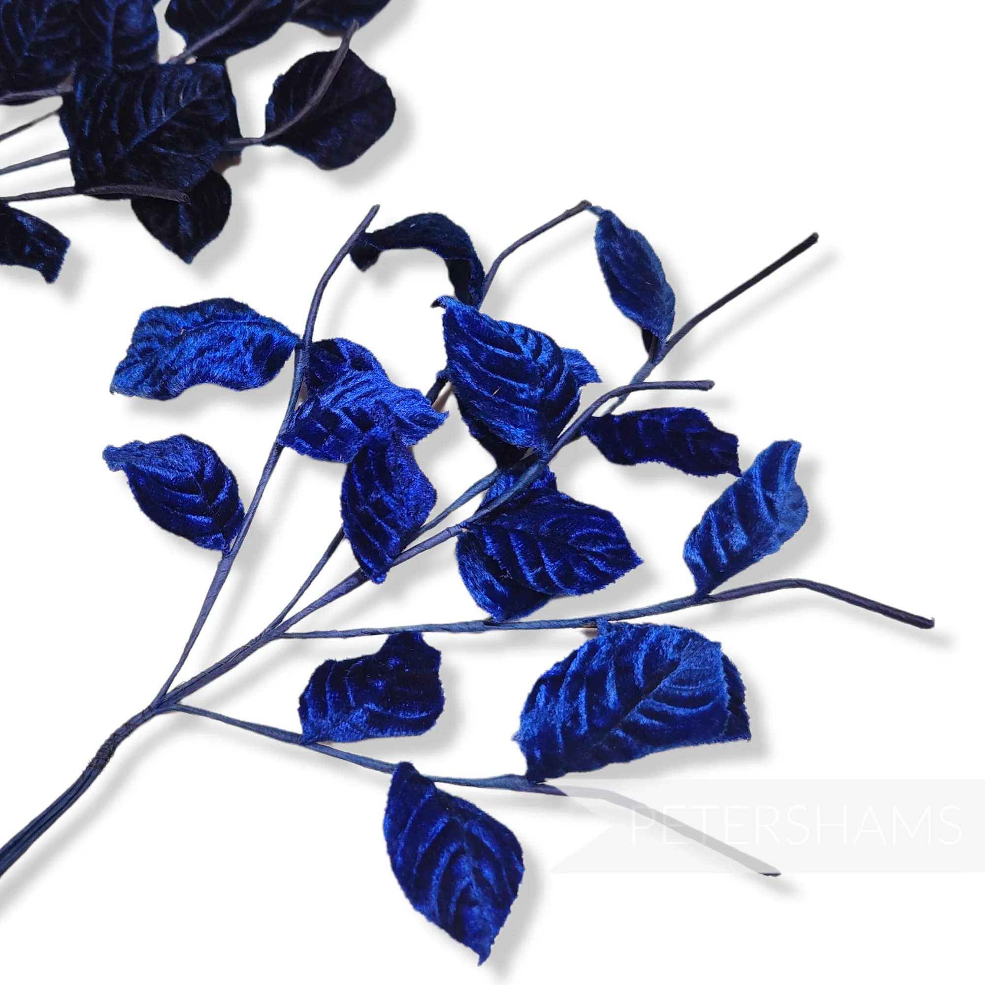 'Candace' Vintage 1950/60's German Velvet Leaf Twigs Millinery Mount