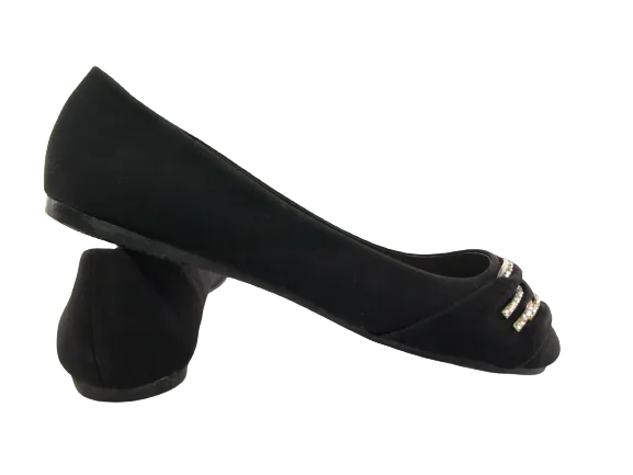 Damen Slipper Ballerina Loafer Mokassins Slip On Flats Freizeit Black #  7885