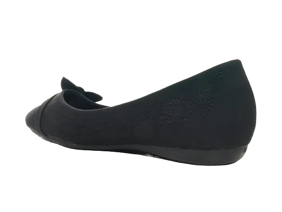 Damen Slipper Halbschuhe Ballerina Loafer Mokassins Slip On Flats Freizeit Black # 11628