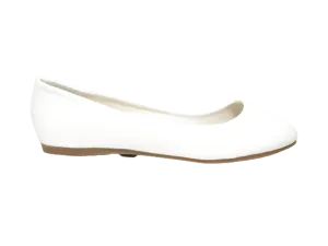 Damen Slipper Halbschuhe Ballerina Loafer Mokassins Slip On Flats Freizeit White # 0080