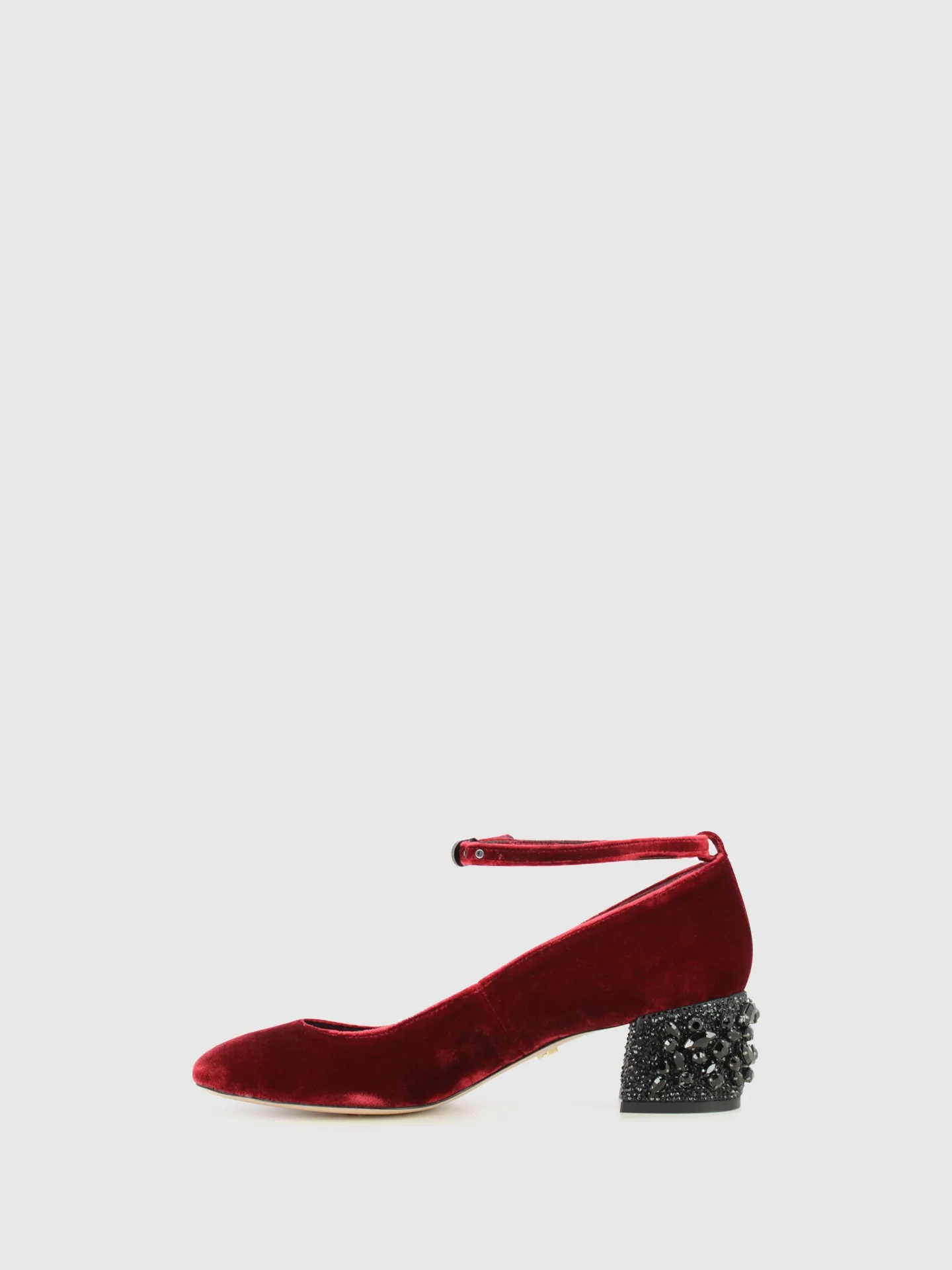 DarkRed Ankle Strap Shoes
