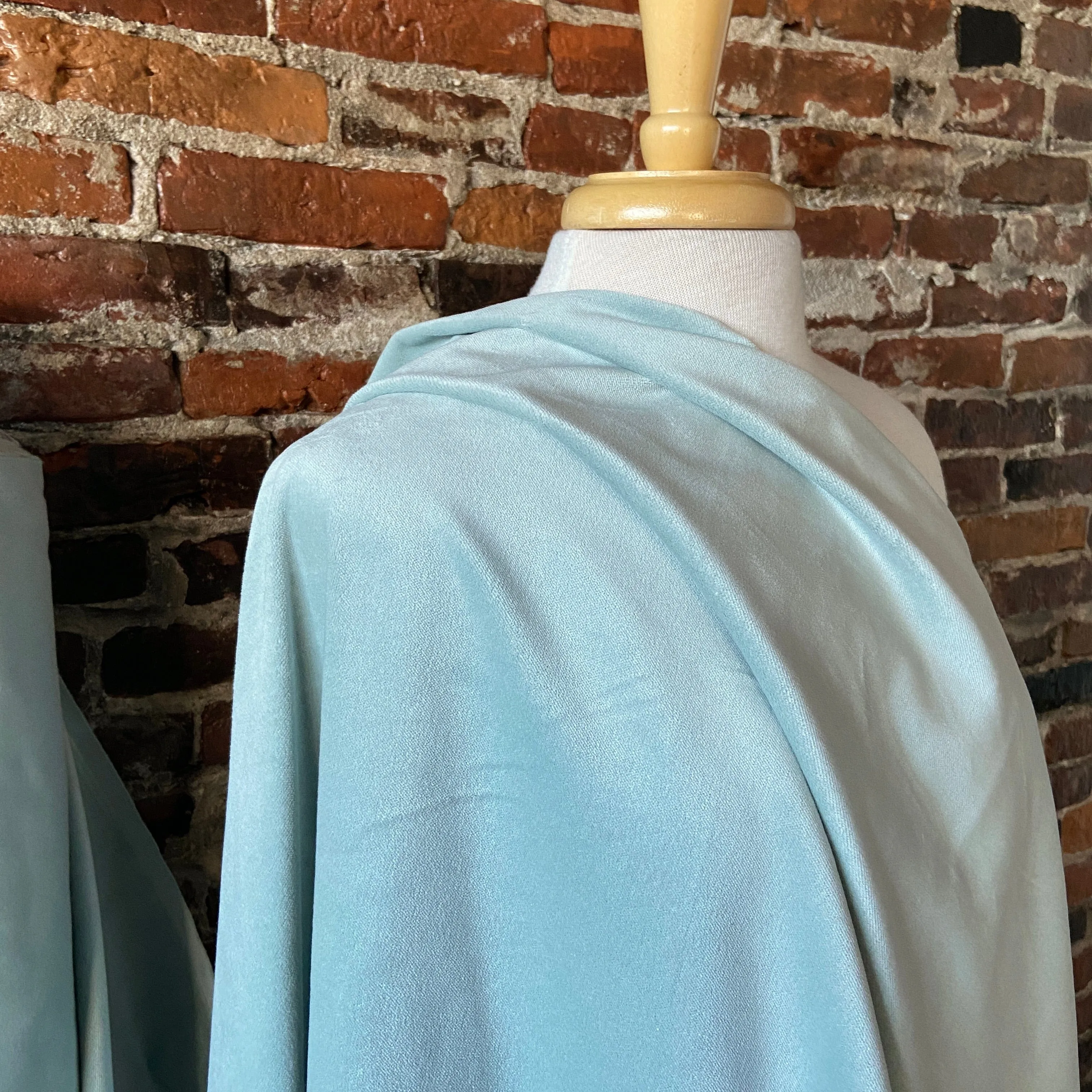 Eider Cotton Velvet in Celadon