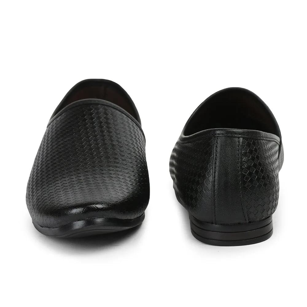 Fortune By Liberty Men VCL-47 Black Casual Non Lacing Shoes