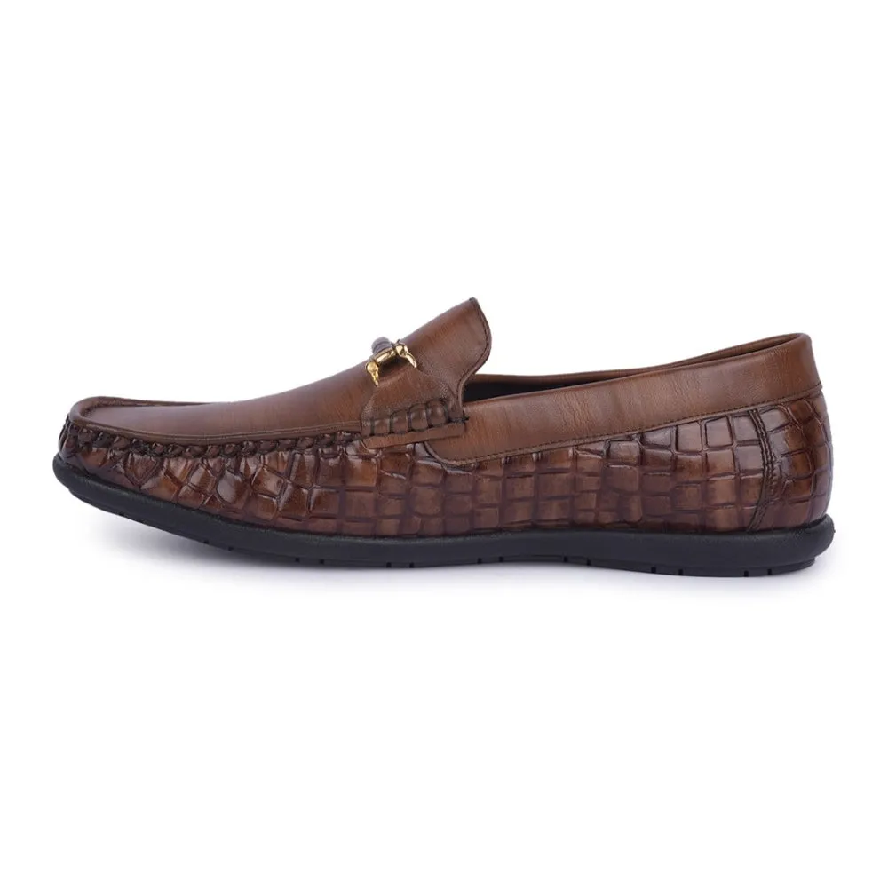 Fortune Tan Casual Non Lacing Shoes For Men OSL19 By Liberty