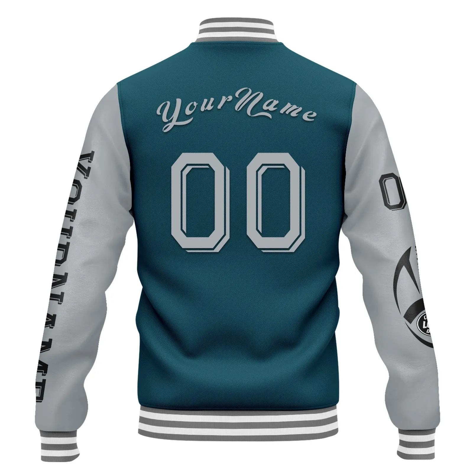 Gift Ideas,Custom Green Gray Black Philadelphia Jacket and Sports Shoes Combo Offer Personalized Combo ZH-D020294-23
