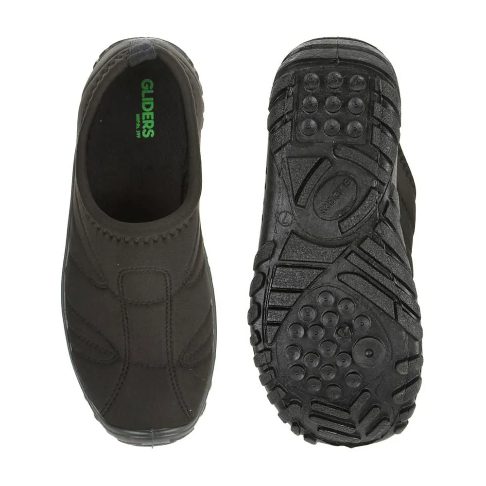 Gliders Black Casual Slip on Shoes For Men GOLF By Liberty
