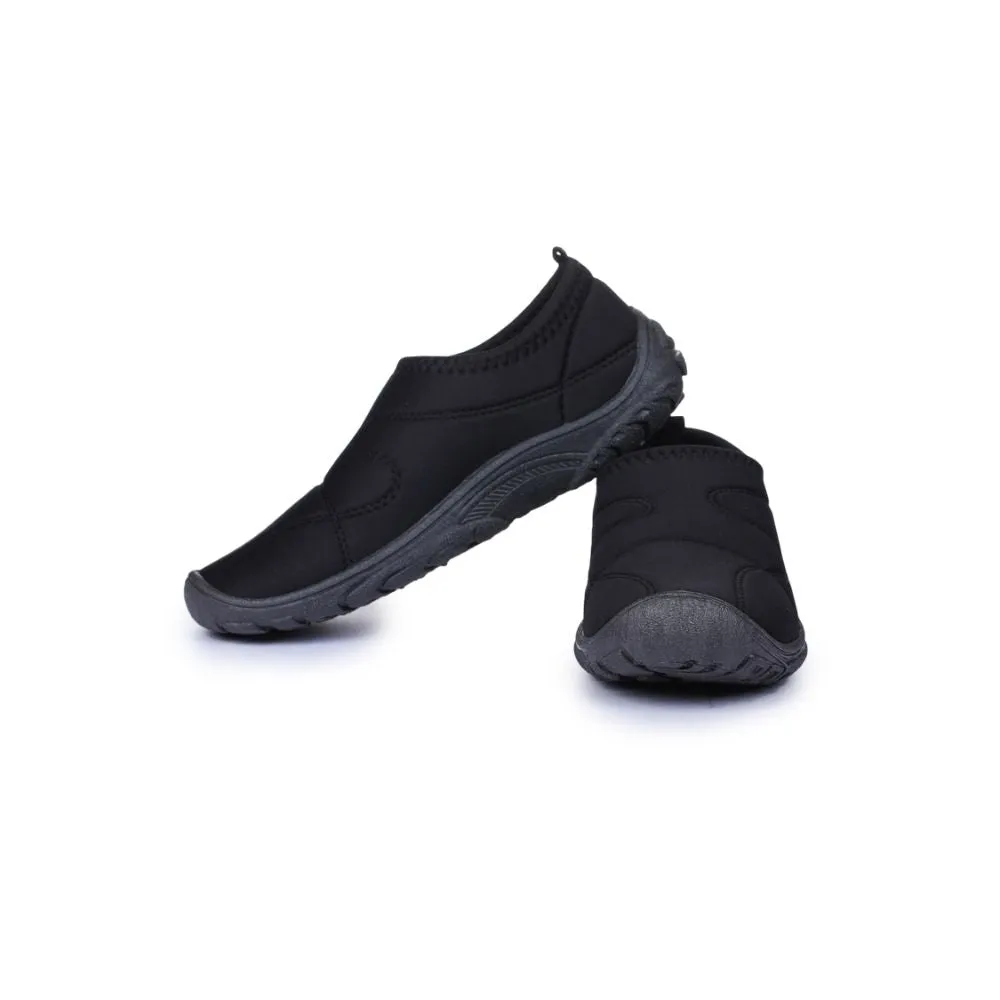 Gliders Non Lacing Black Casual Slip on Shoes For Women MAC By Liberty
