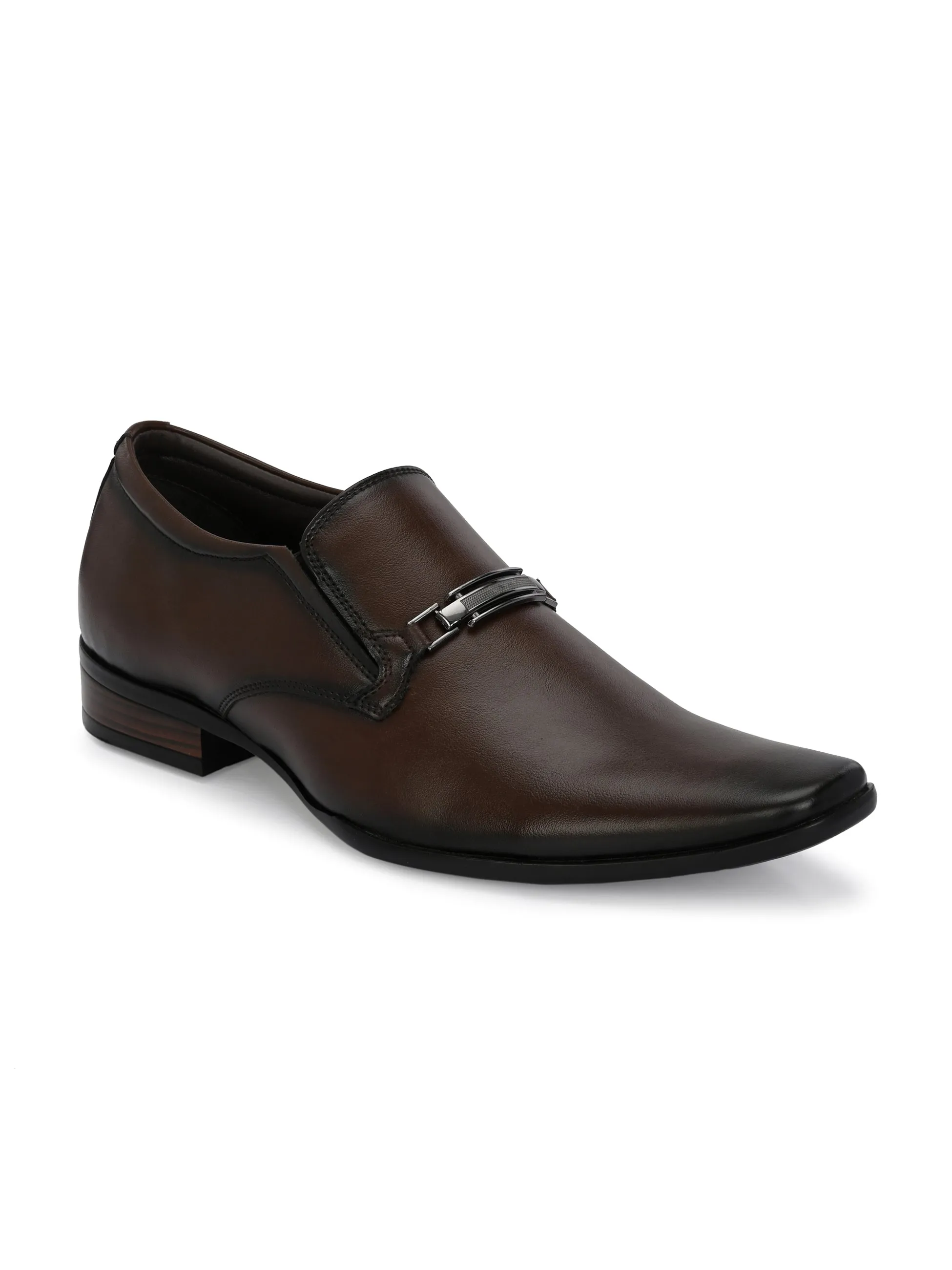 HITZ8914-Men's Brown Formal Slip-On Shoes