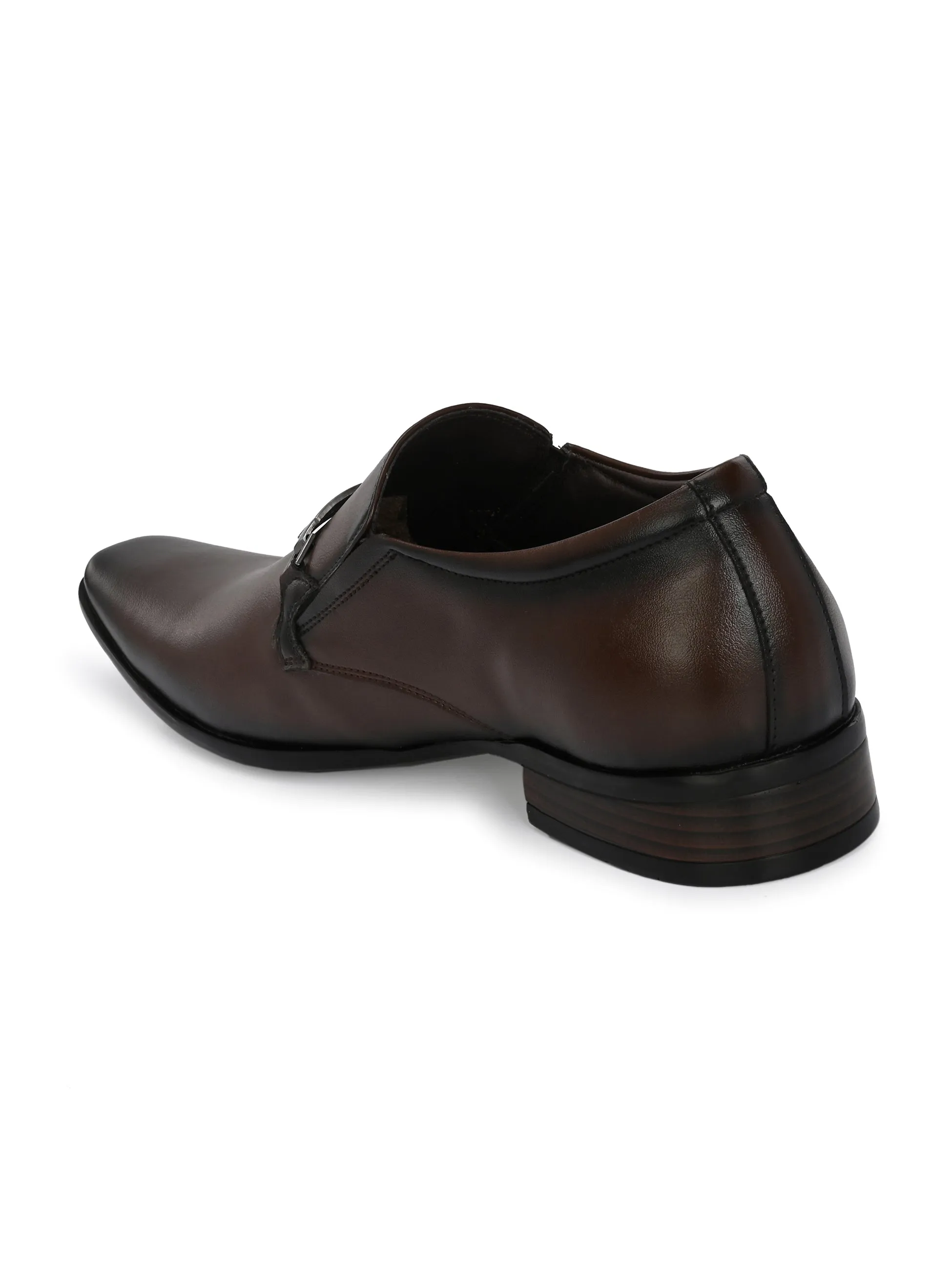 HITZ8914-Men's Brown Formal Slip-On Shoes