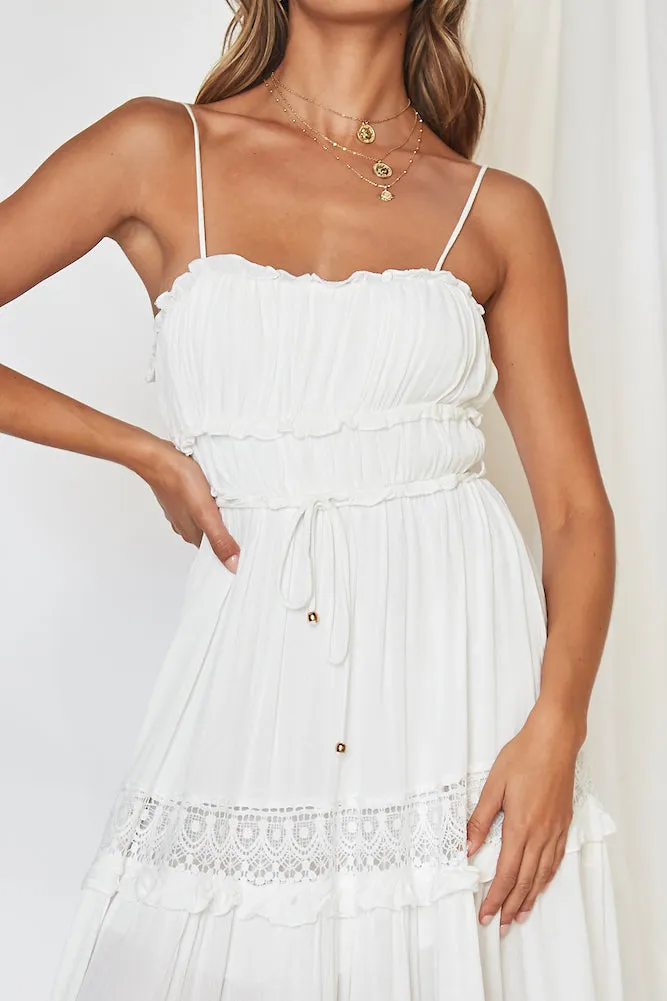 I See You Midi Dress White