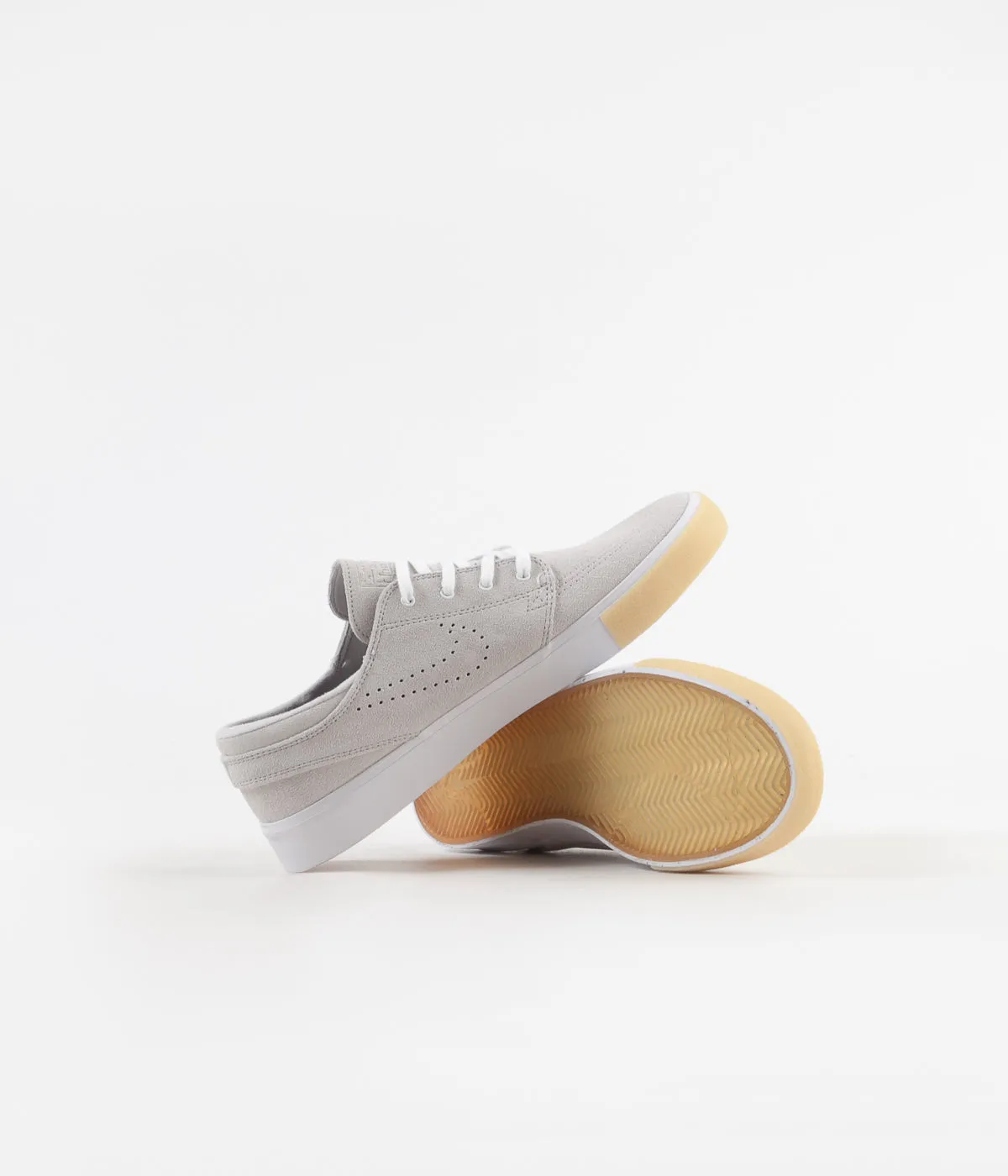 Nike SB Janoski Remastered Shoes - White / White - Vast Grey - Gum Yellow