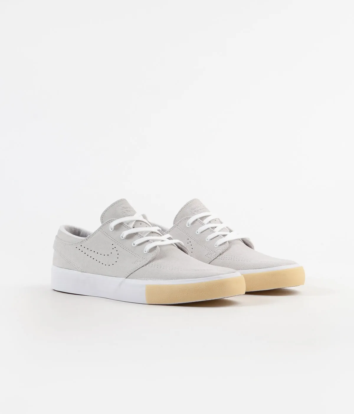 Nike SB Janoski Remastered Shoes - White / White - Vast Grey - Gum Yellow