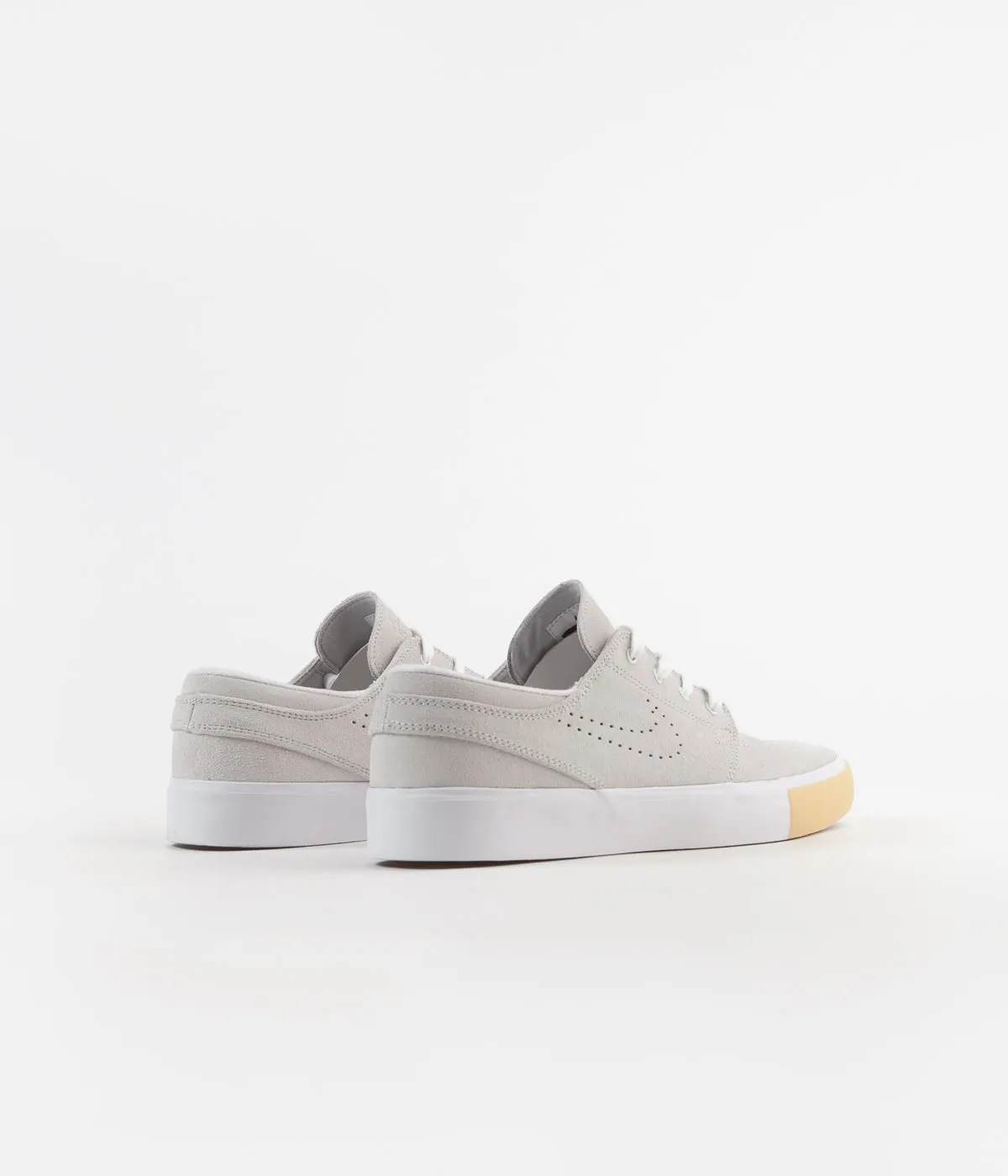 Nike SB Janoski Remastered Shoes - White / White - Vast Grey - Gum Yellow