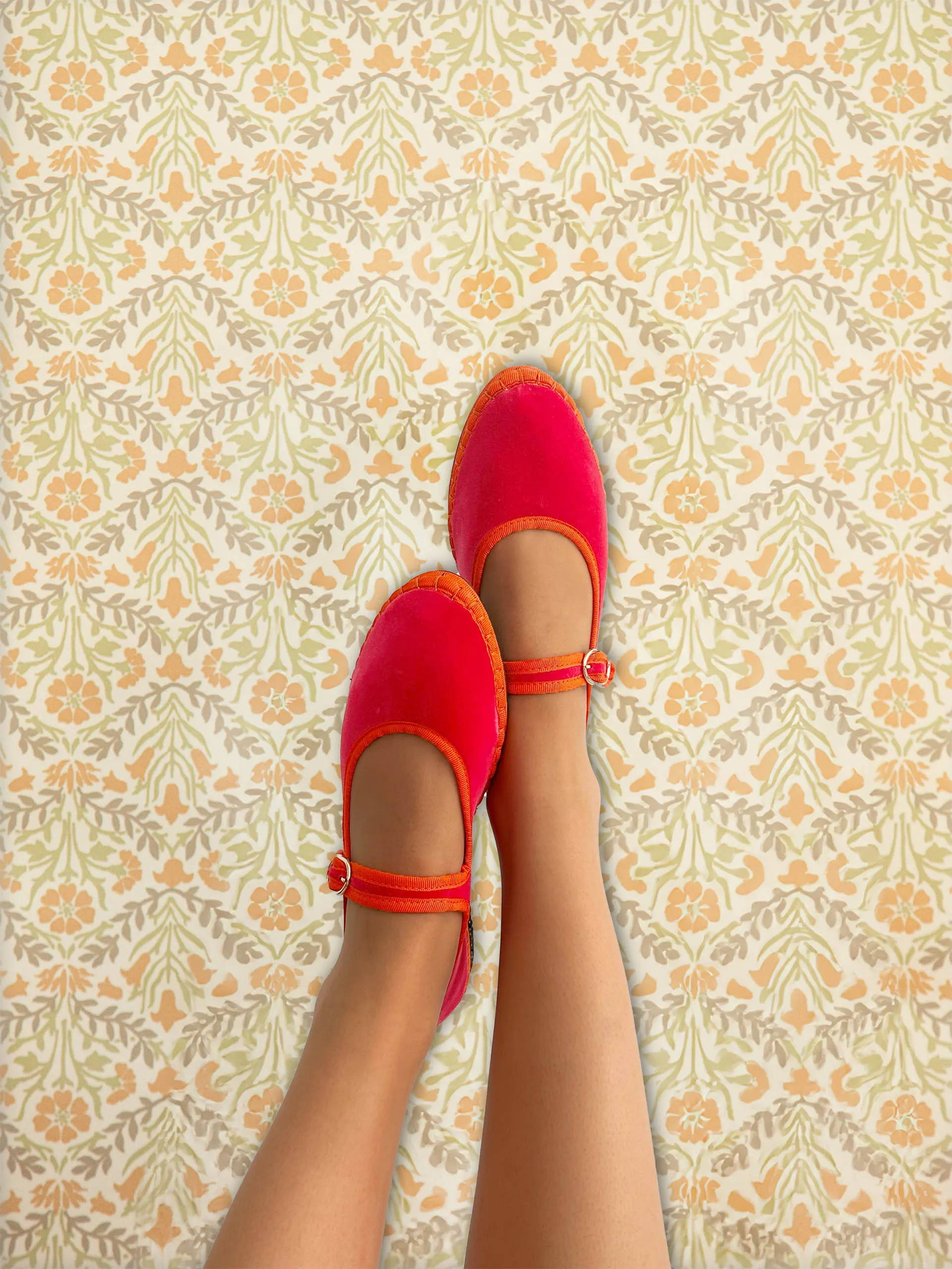 Pink Nana Mary Jane flats