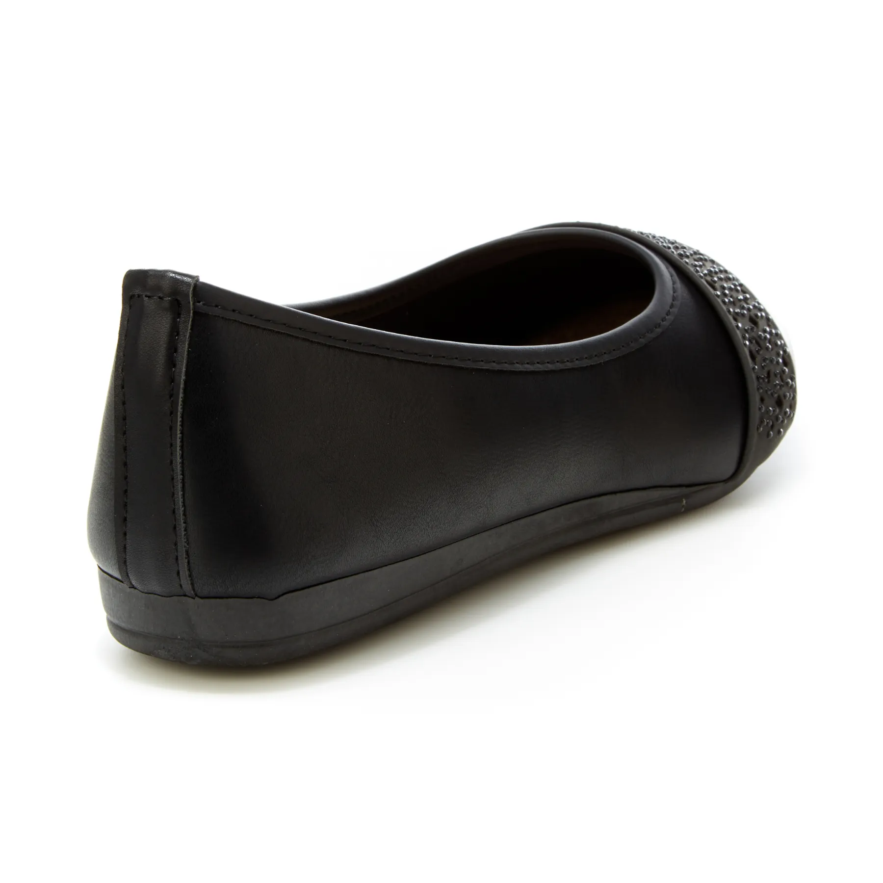 Round Toe Jeweled Band Ballet Flats (Angel)