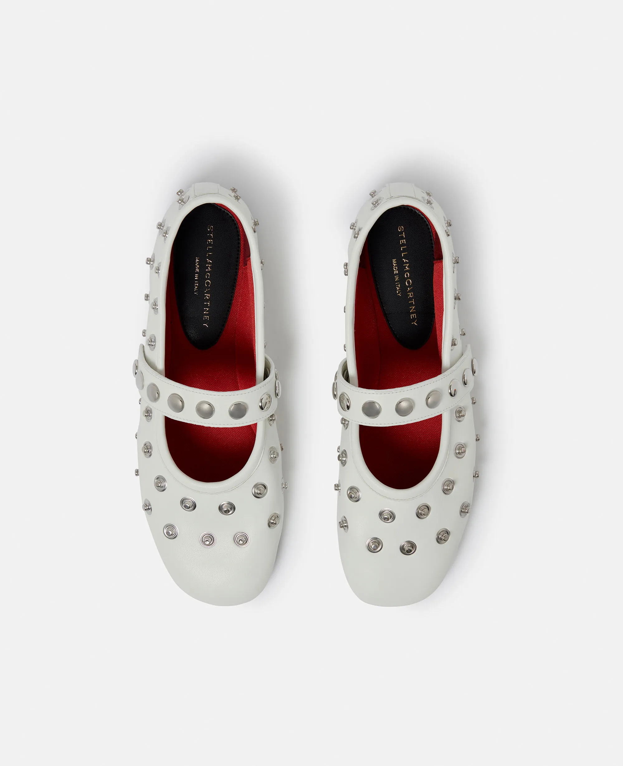 Ryder Popper-Studded Ballet Flats
