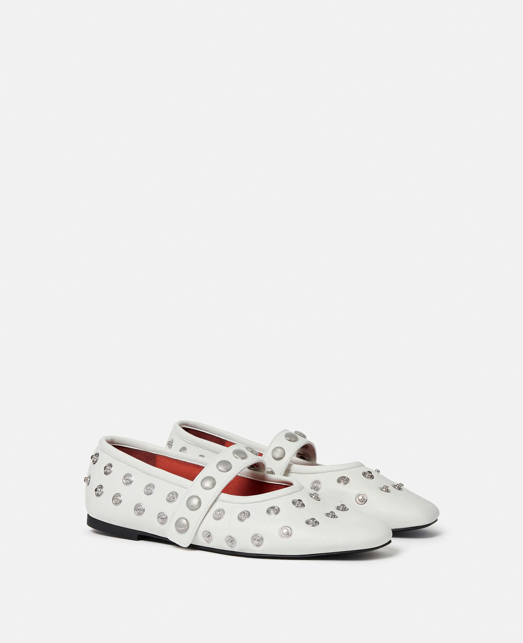 Ryder Popper-Studded Ballet Flats