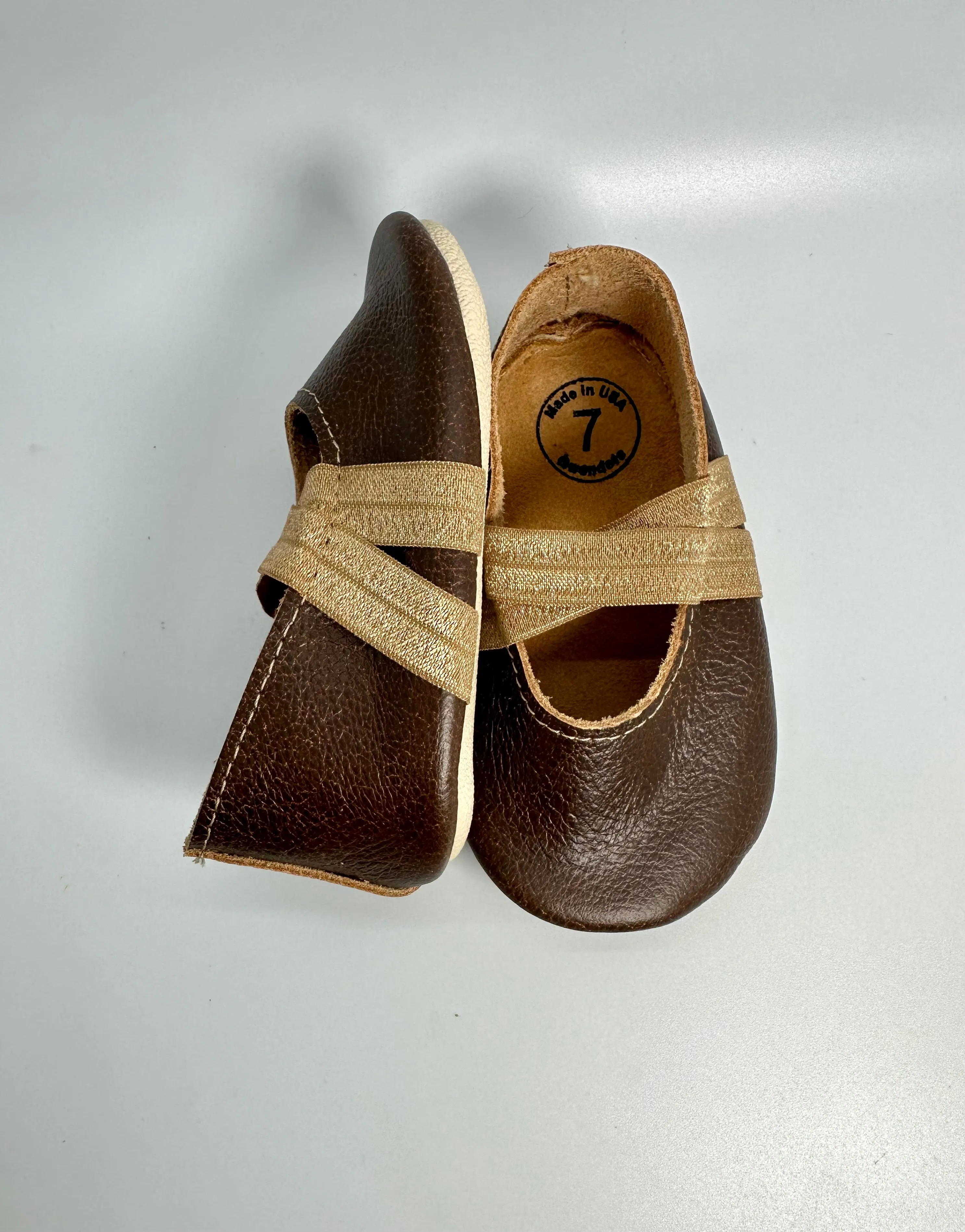 Seasoned Hickory Ballet Flats