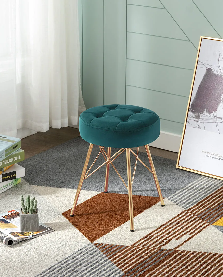 Seatac Round Upholstered Vanity Stool