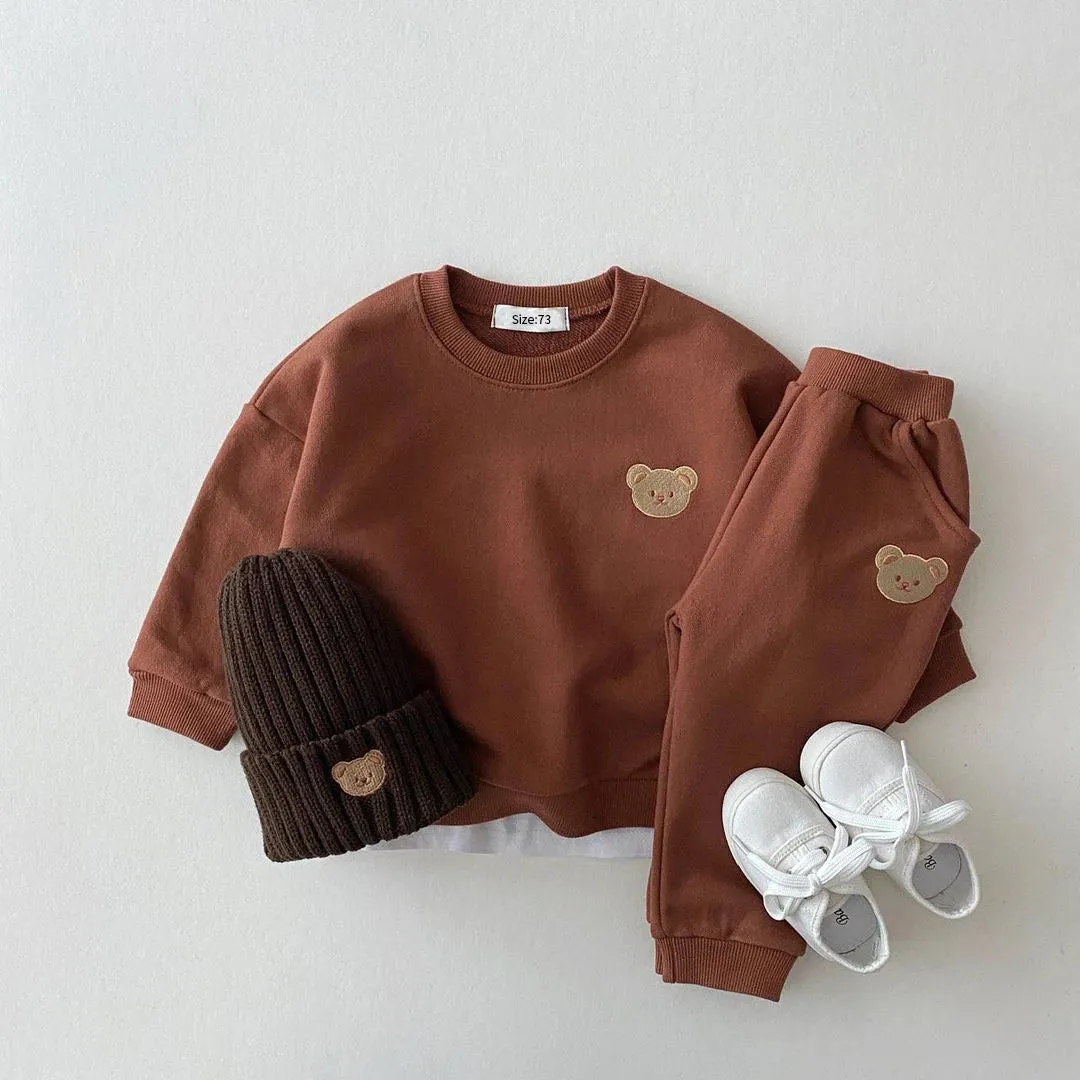 Sports Bear 2PCS Set: Top & Sweatpant