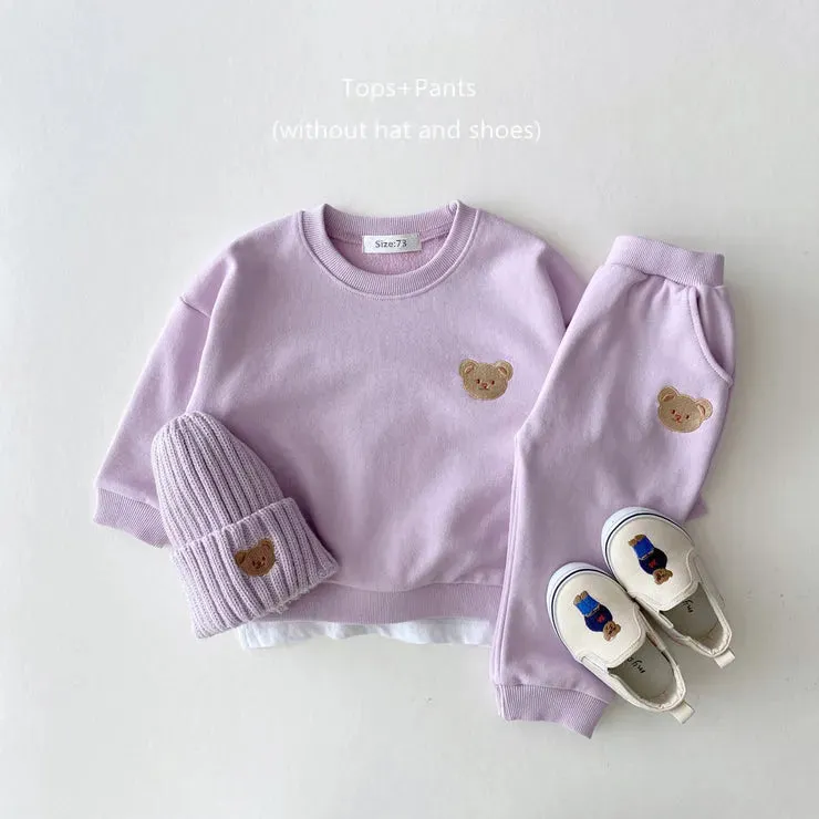 Sports Bear 2PCS Set: Top & Sweatpant