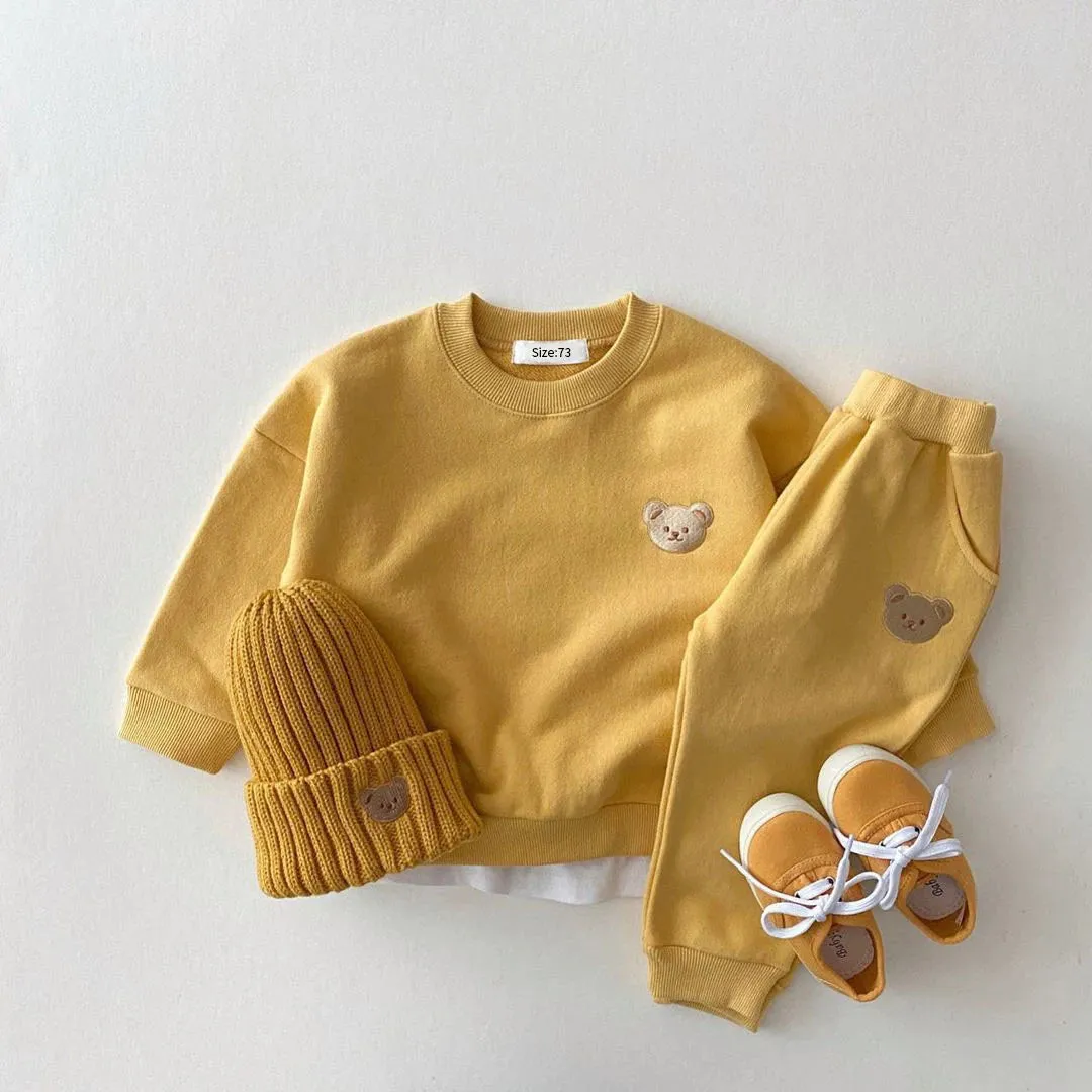 Sports Bear 2PCS Set: Top & Sweatpant