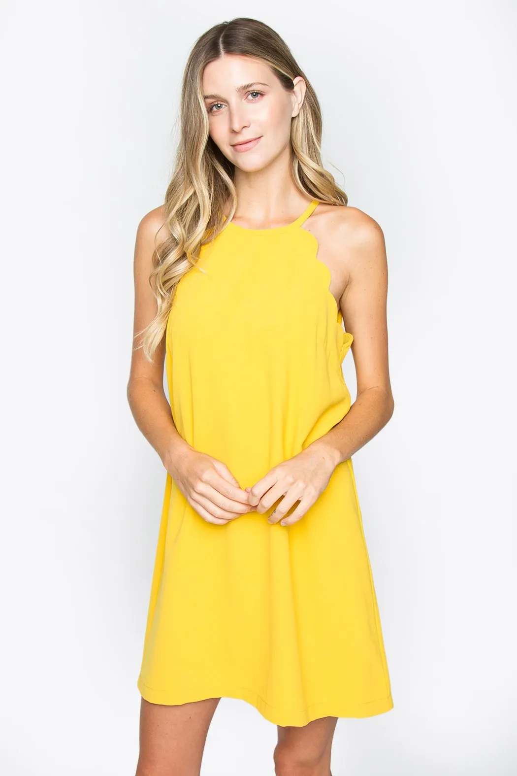 Sunflower Scallop Detail Dress