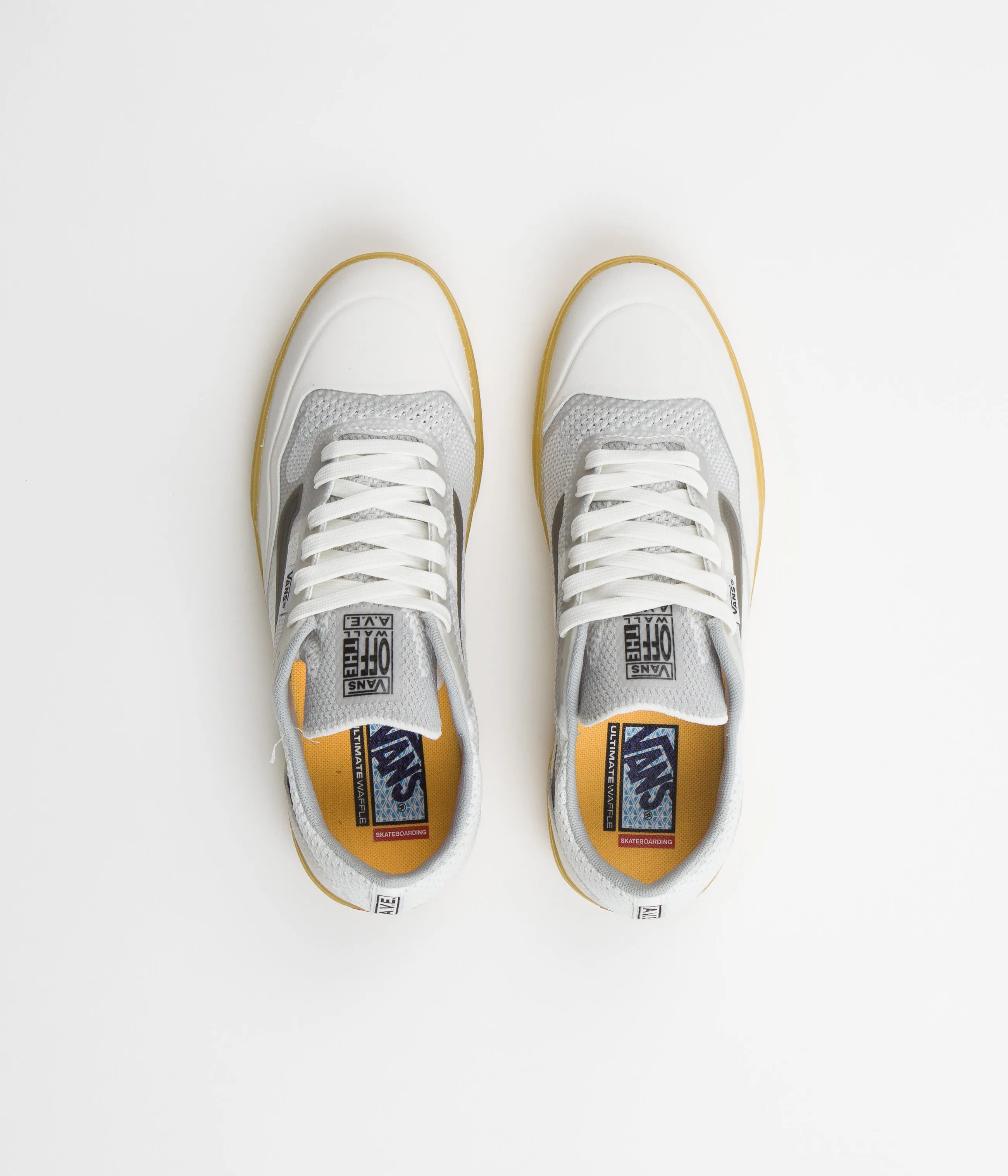 Vans AVE Knit Shoes - White / Gum