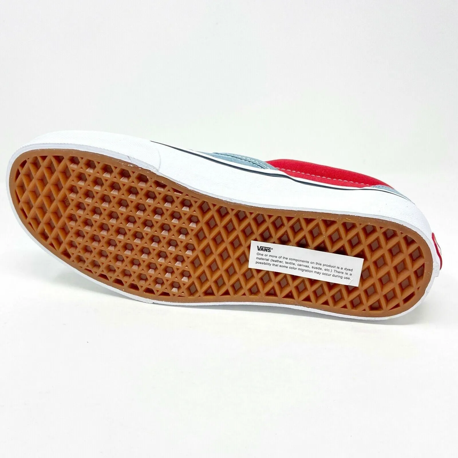 Vans Classic Slip On (Deboss Checkerboard) Grey Red Womens Casual Shoes