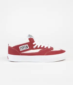 Vans Skate Half Cab '92 Shoes - (Sport Leather) Chili Pepper / White