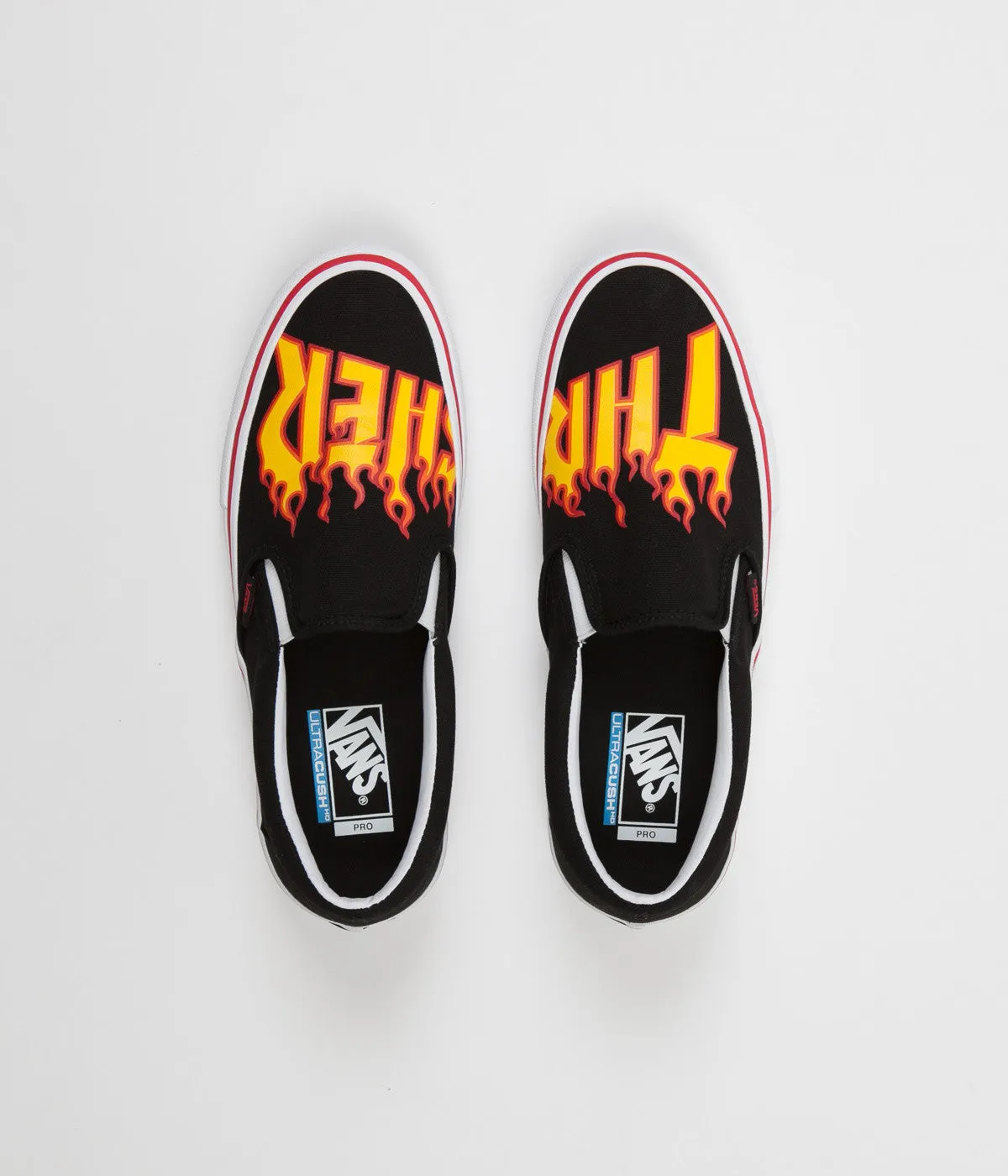 Vans x Thrasher Slip On Pro Shoes - Black