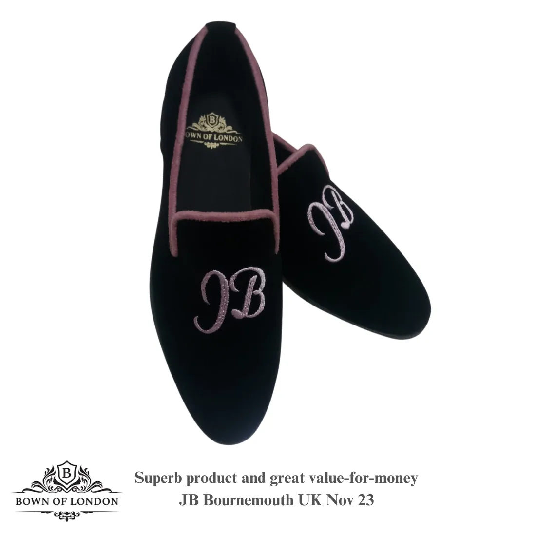Velvet Loafer/Slipper Shoe Shot Through The Heart