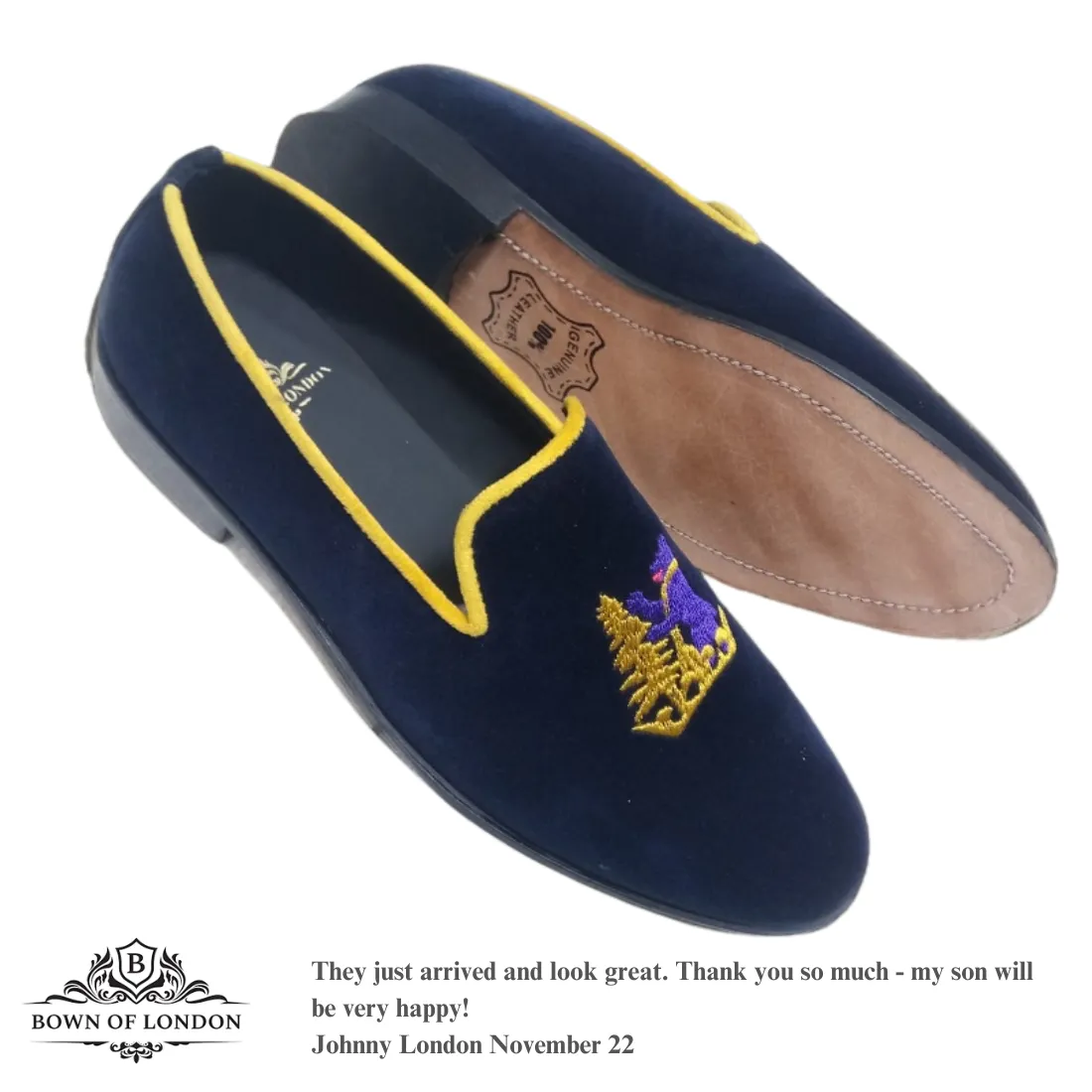 Velvet Loafer/Slipper Shoe Shot Through The Heart