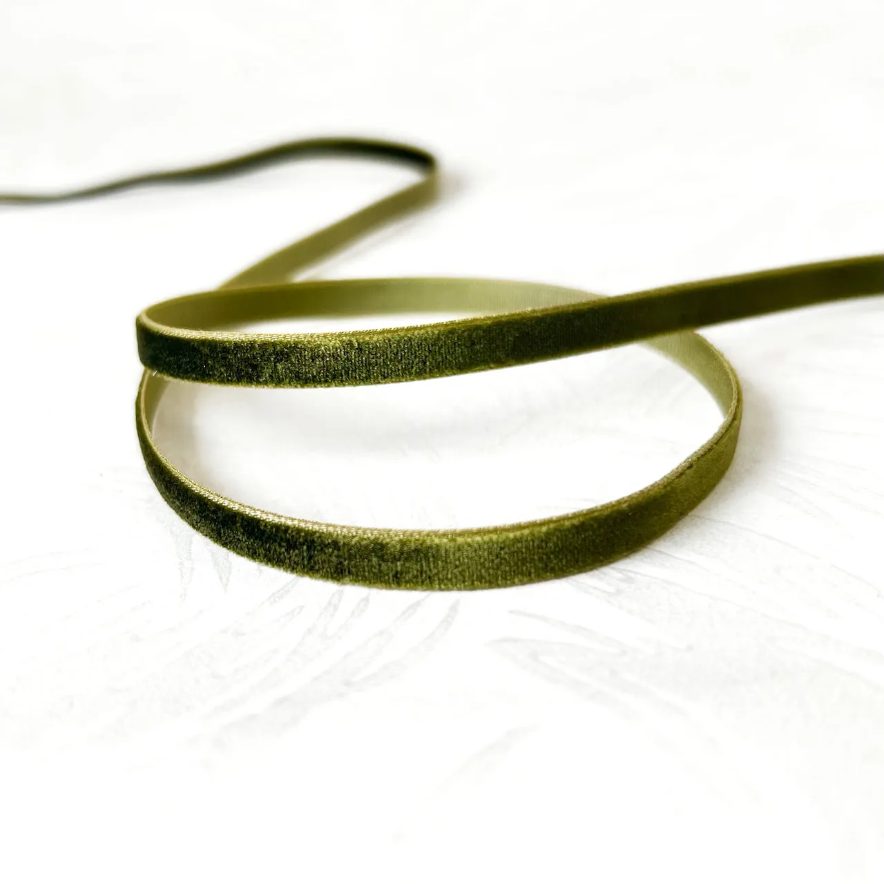 Velvet Ribbon 1/4" - Multiple Colorways