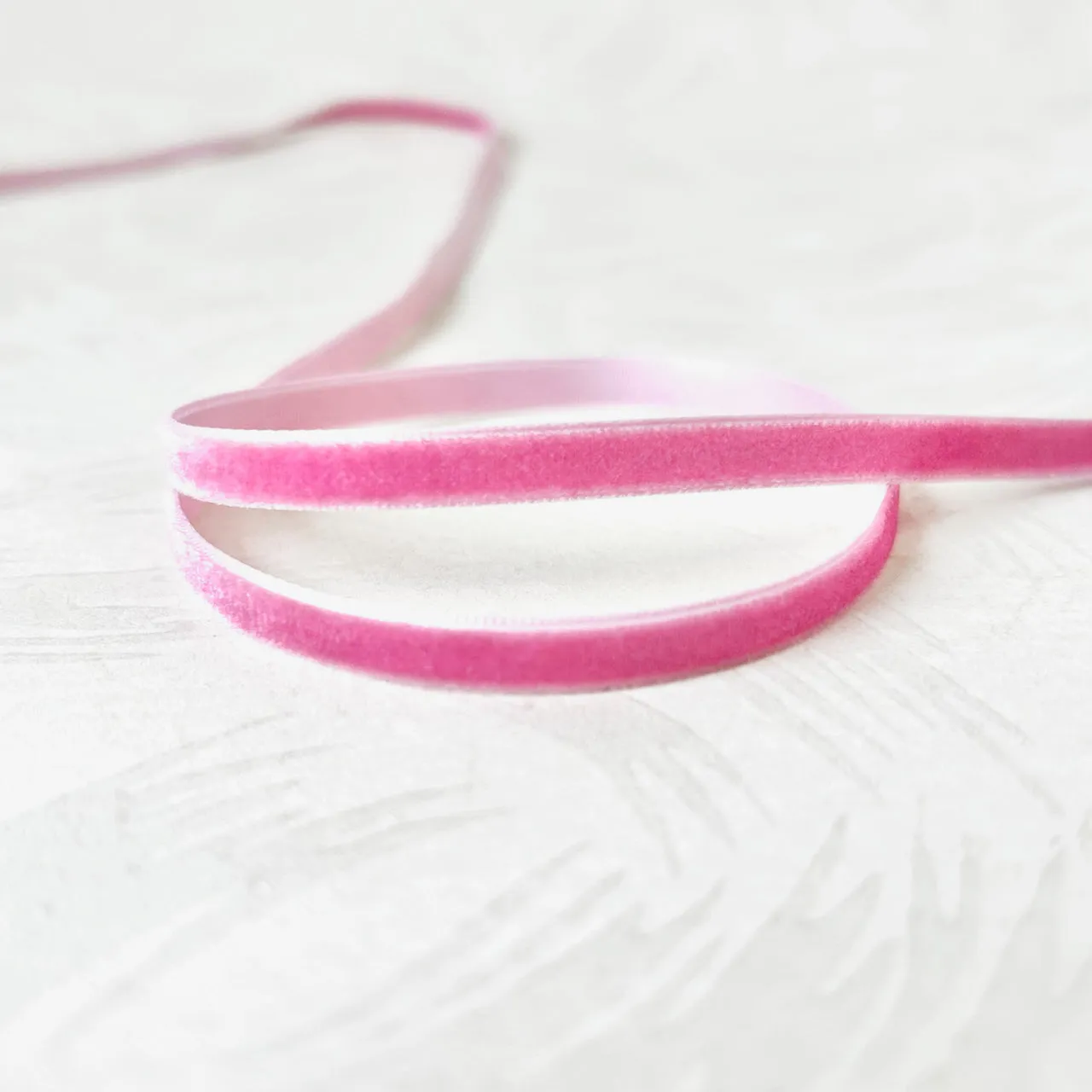 Velvet Ribbon 1/4" - Multiple Colorways