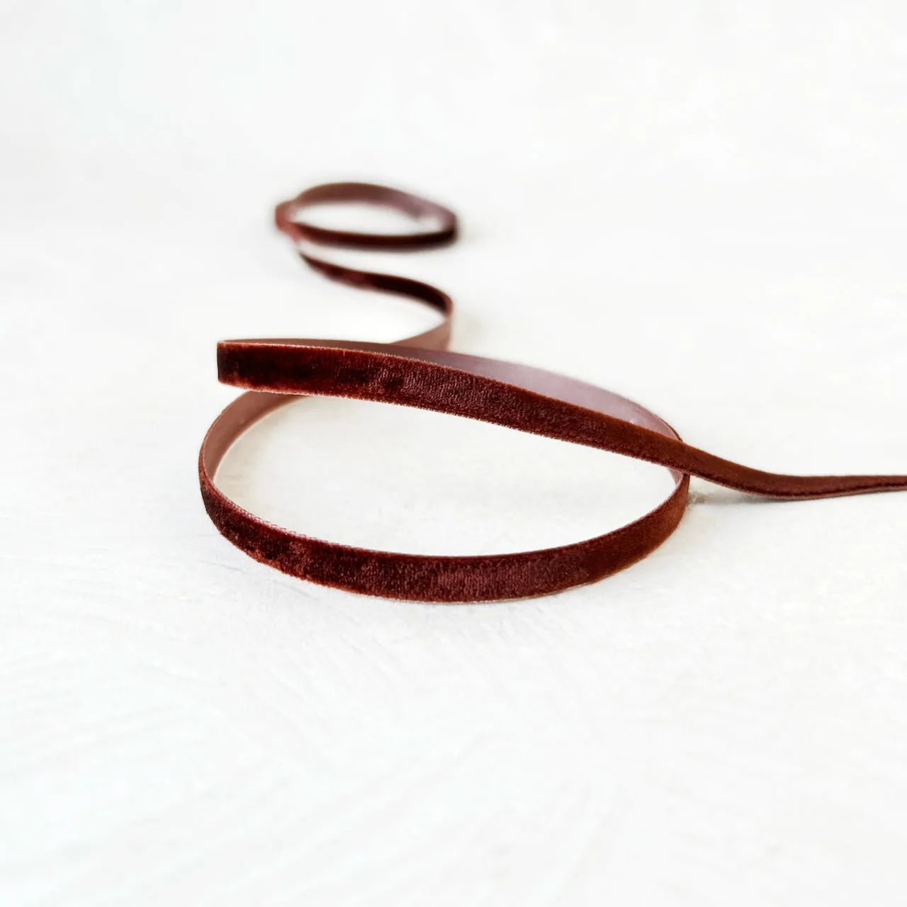 Velvet Ribbon 1/4" - Multiple Colorways