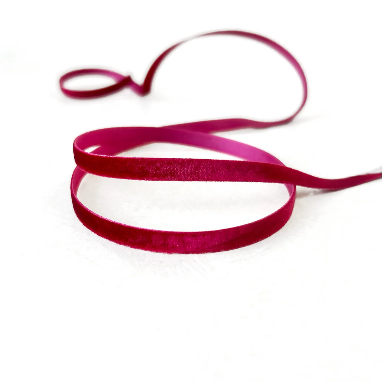 Velvet Ribbon 1/4" - Multiple Colorways